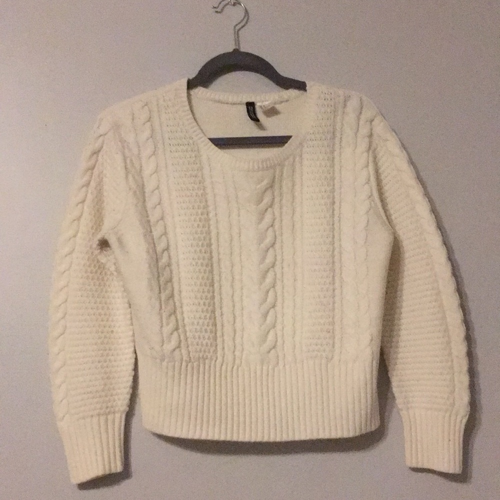 Divided White Knit sweater